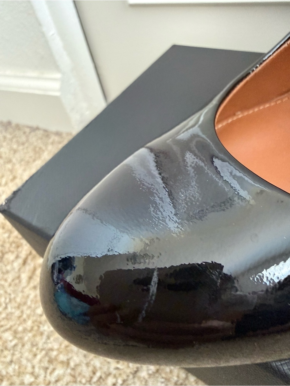 Coach Rileigh Black Patent Leather Wedges - Picture 3 of 6